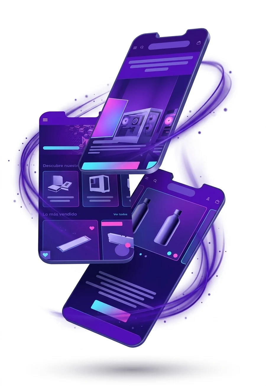 Tiendas Shopify diseñadas por ID Marketing 360 en celulares