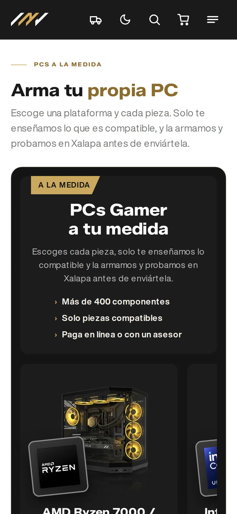 Configurador de Invictus PC en celular