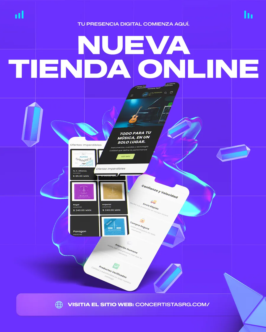 Tienda en línea de Concertistas RG
